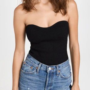 Pixie Market Cass Knit Bustier Top Small